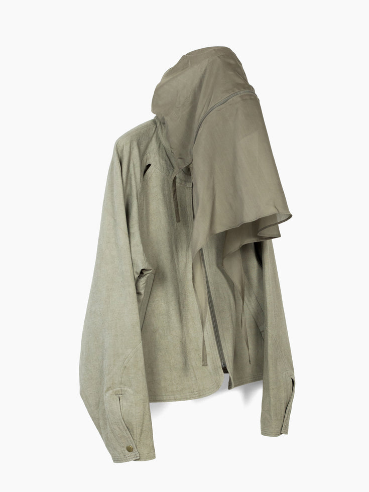 Jian Ye AW24 Basic Unit Veiled Jacket