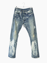 Shinichiro Arakawa 00s Distressed Painted Biker Jeans