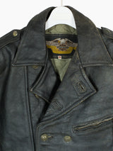 Vintage Double Breasted Motorcycle Jacket