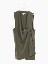 Junko Sagawa 80s Cross Front Long Vest