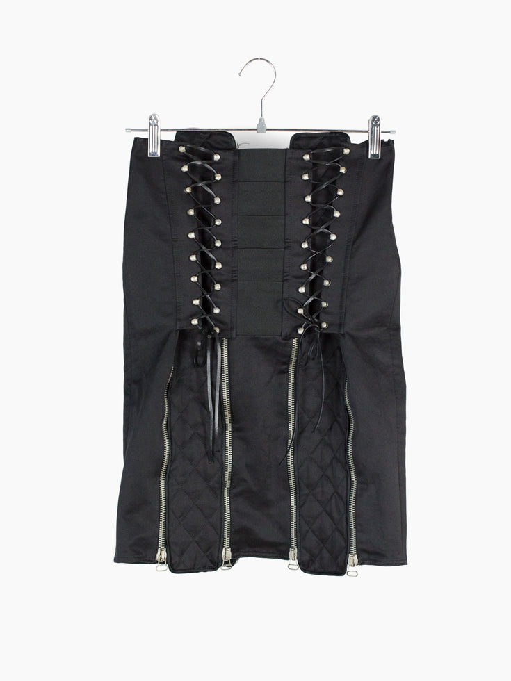 Extè 00s Technical Corset Zip Skirt