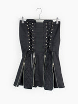 Extè 00s Technical Corset Zip Skirt