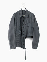 Sulvam SS25 Twisted Military Jacket