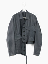 Sulvam SS25 Twisted Military Jacket