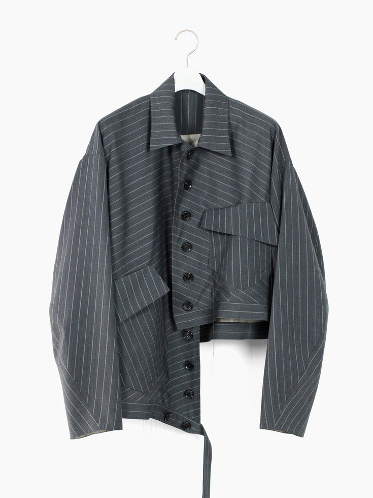 Sulvam SS25 Twisted Military Jacket