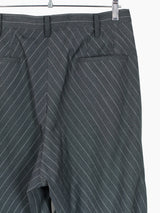 Sulvam SS25 Pleated Stripe Wide Trousers