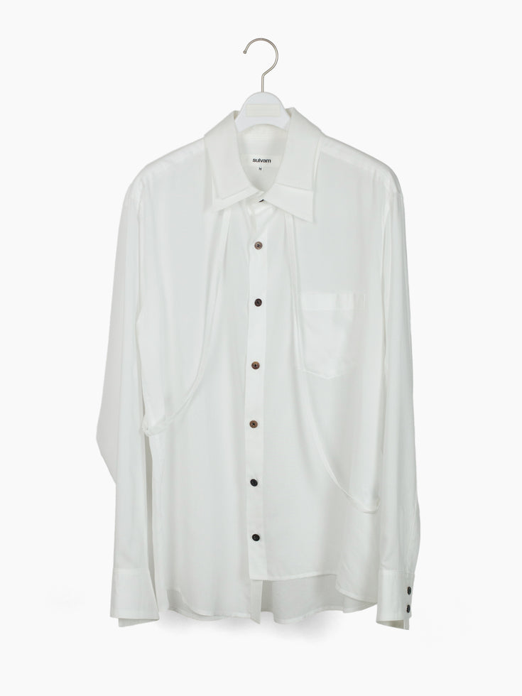 Sulvam SS25 String Double Collar Shirt
