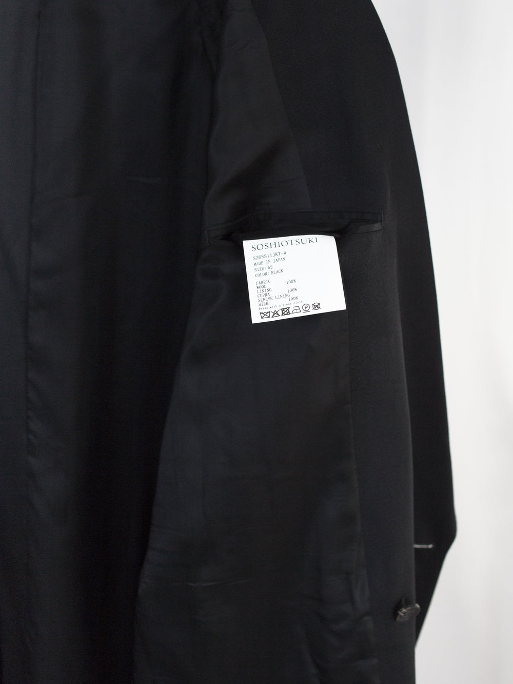 Soshiotsuki SS26 Katana Side Slash Jacket