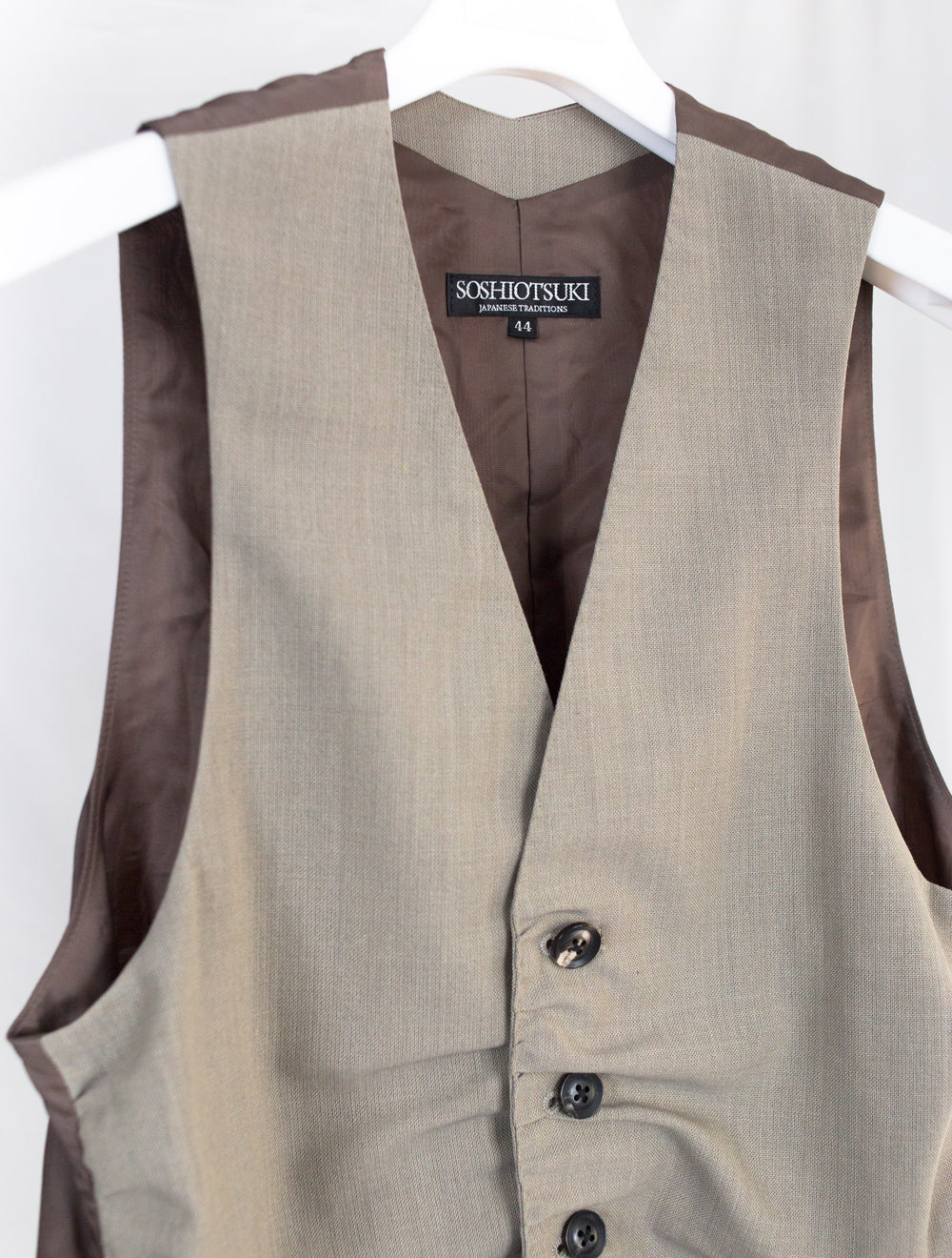 Soshiotsuki SS26 Ruched Effect Vest