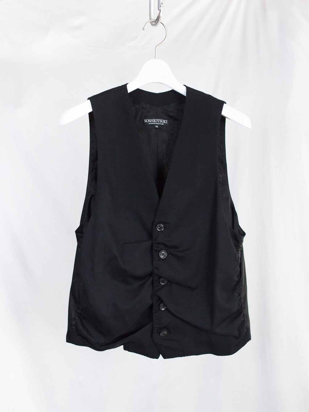 Soshiotsuki SS26 Ruched Effect Vest