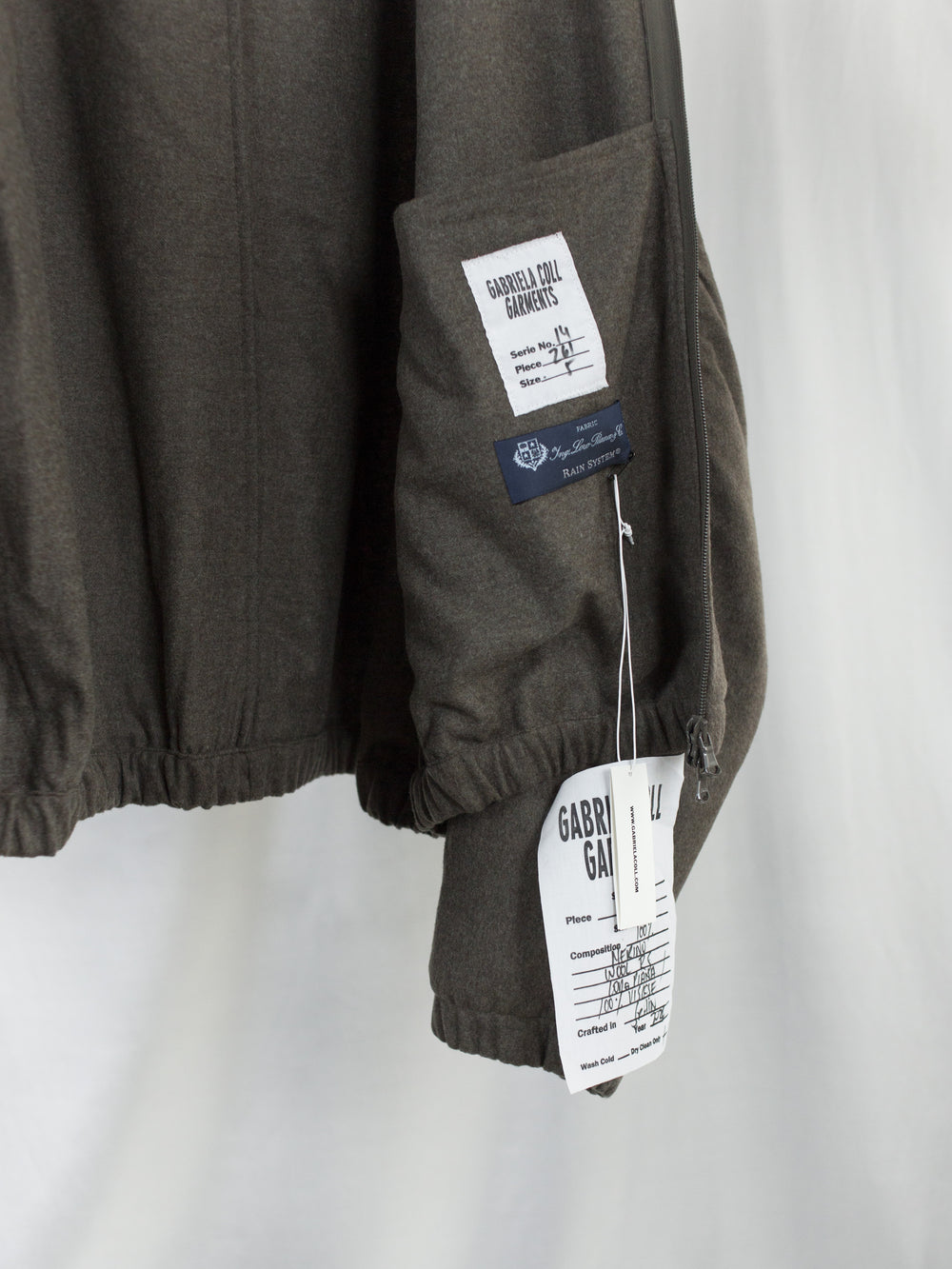 Gabriela Coll AW26 No. 261 Heavy Wool Zip Jacket