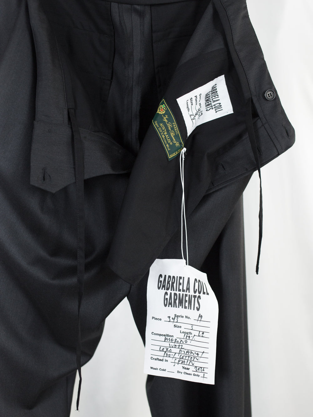 Gabriela Coll AW26 No. 343 LP Fine Wool Pleated Trousers