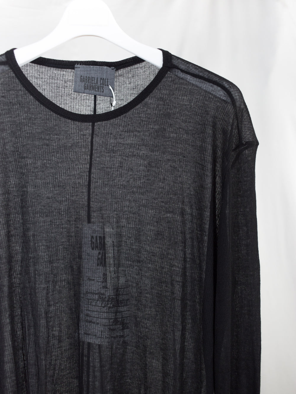 Gabriela Coll AW26 No. 300 Sheer Rib Jersey LS