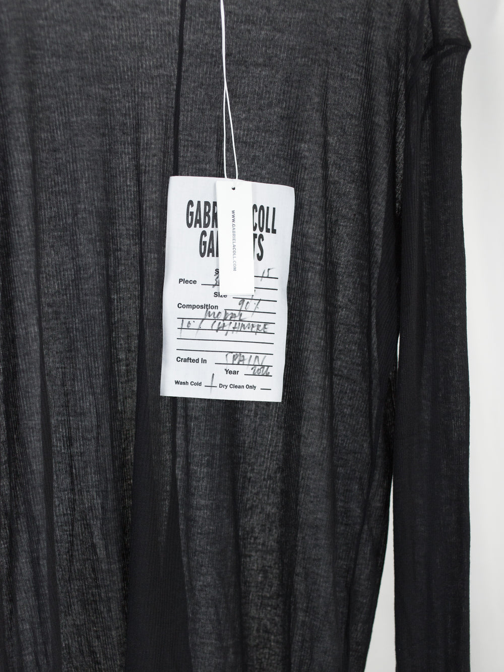 Gabriela Coll AW26 No. 300 Sheer Rib Jersey LS