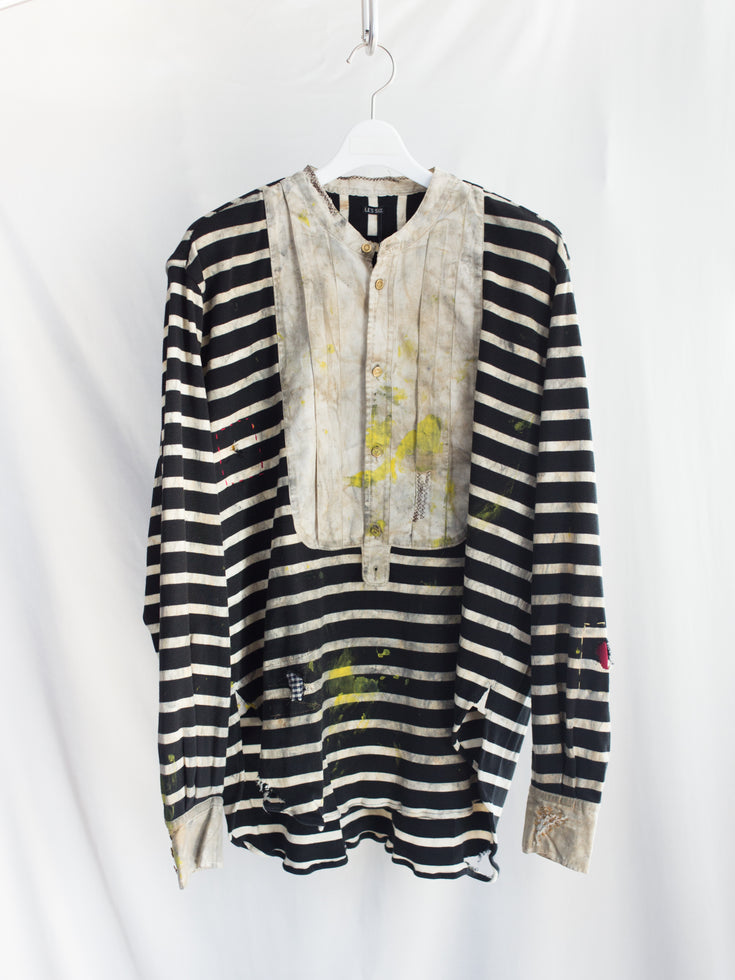 Les Six AW26 Distressed Bosom Shirt