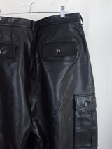 Les Six AW26 Leather Cargo Shorts