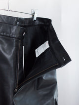 Les Six AW26 Leather Cargo Shorts