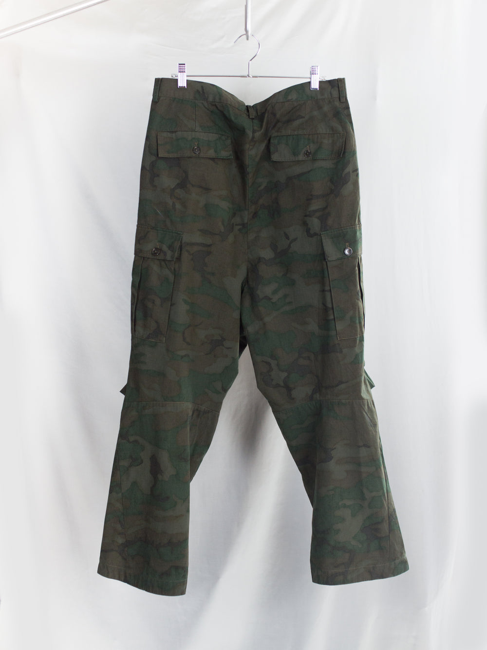 Les Six AW26 Low Crotch Camo Cargos