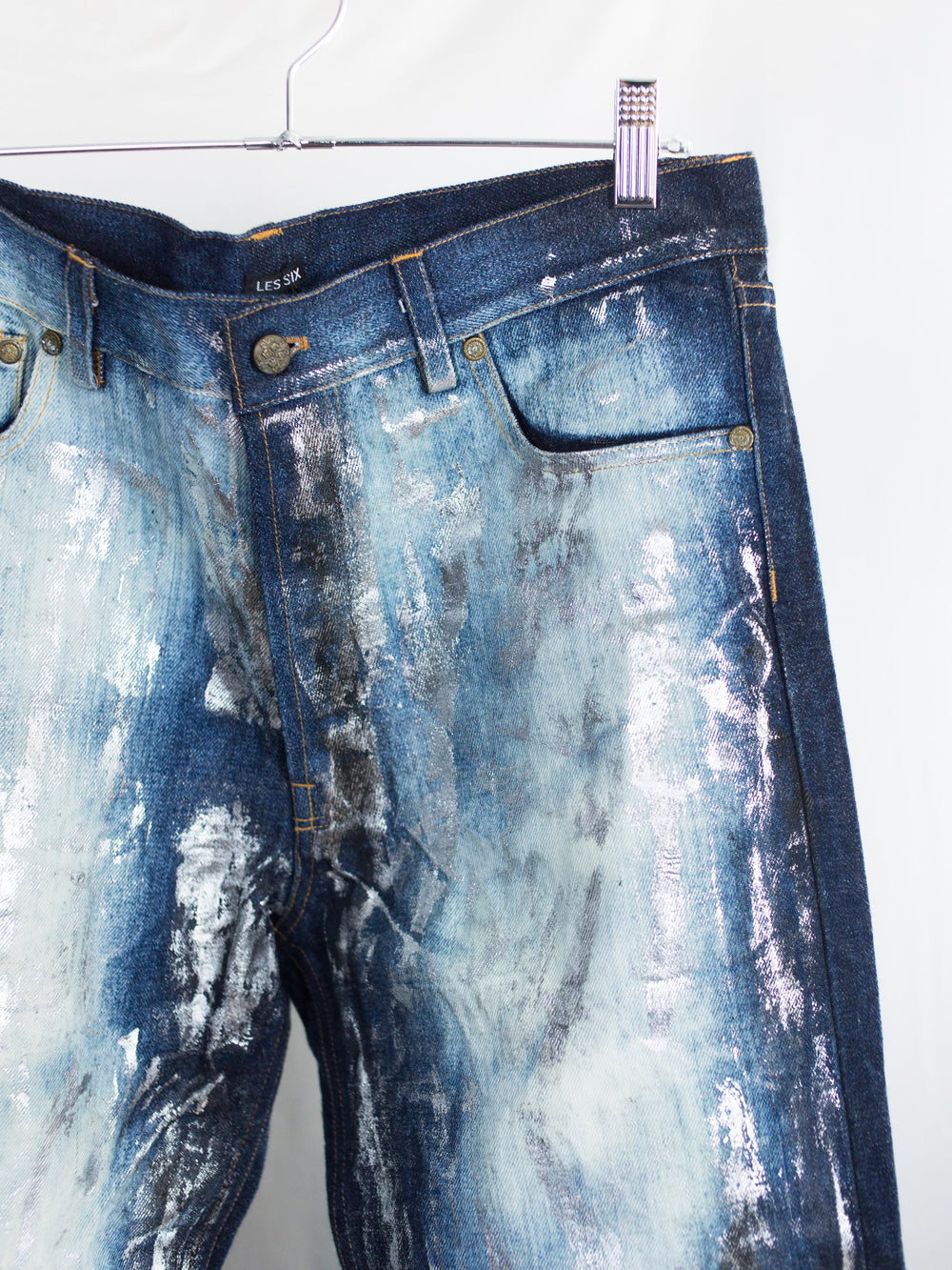 Les Six AW26 Foil Slim Jeans