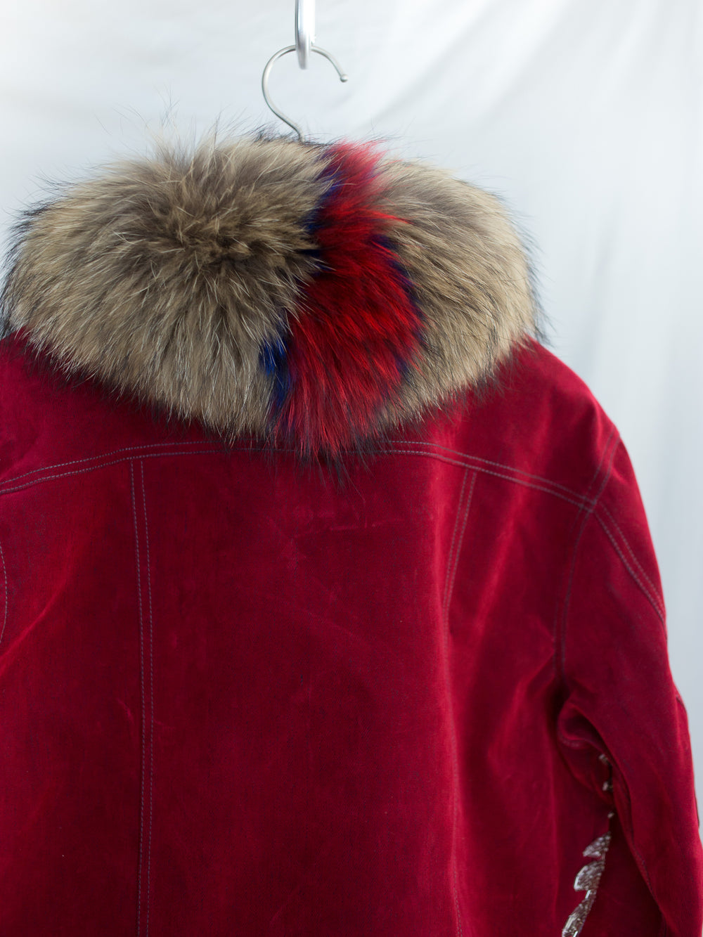 Penultimate AW26 Fur Collar Dragon Denim Jacket