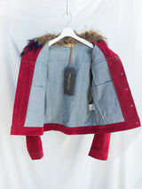 Penultimate AW26 Fur Collar Dragon Denim Jacket