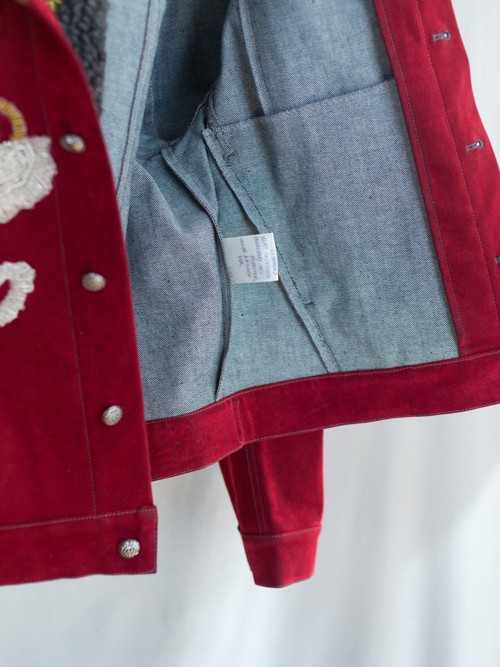 Penultimate AW26 Fur Collar Dragon Denim Jacket