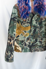 Penultimate AW26 Fur Collar Dragon Denim Jacket