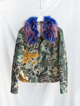 Penultimate AW26 Fur Collar Dragon Denim Jacket