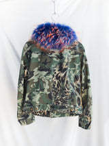 Penultimate AW26 Fur Collar Dragon Denim Jacket