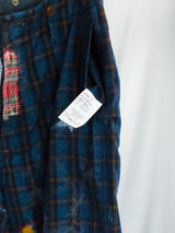 Les Six AW26 Distressed Plaid Clown Pants