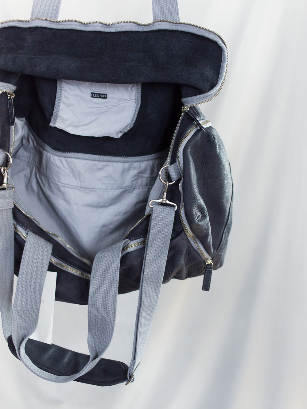 Les Six AW26 Leather Bank Robbery Bag