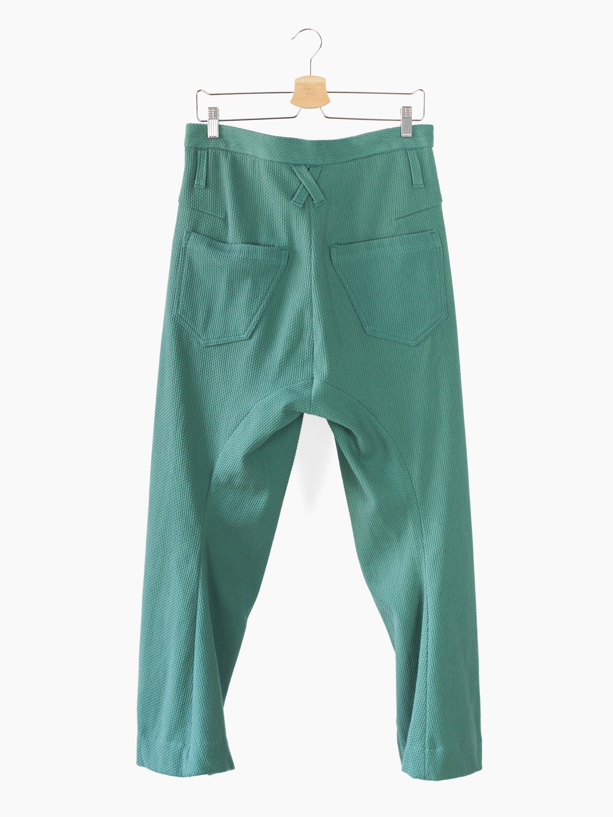 Kozaburo SS23 Copper Green Sashiko 3D Tailored Pants – HUIBEN