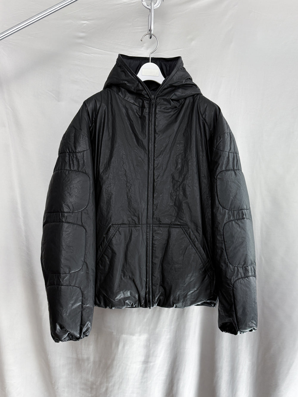 Dingyun Zhang AW25 Coated Fullzip Moto Hoodie