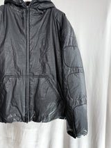 Dingyun Zhang AW25 Coated Fullzip Moto Hoodie