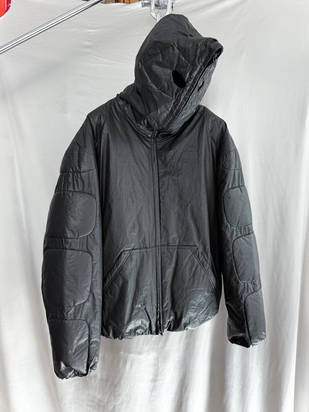 Dingyun Zhang AW25 Coated Fullzip Moto Hoodie