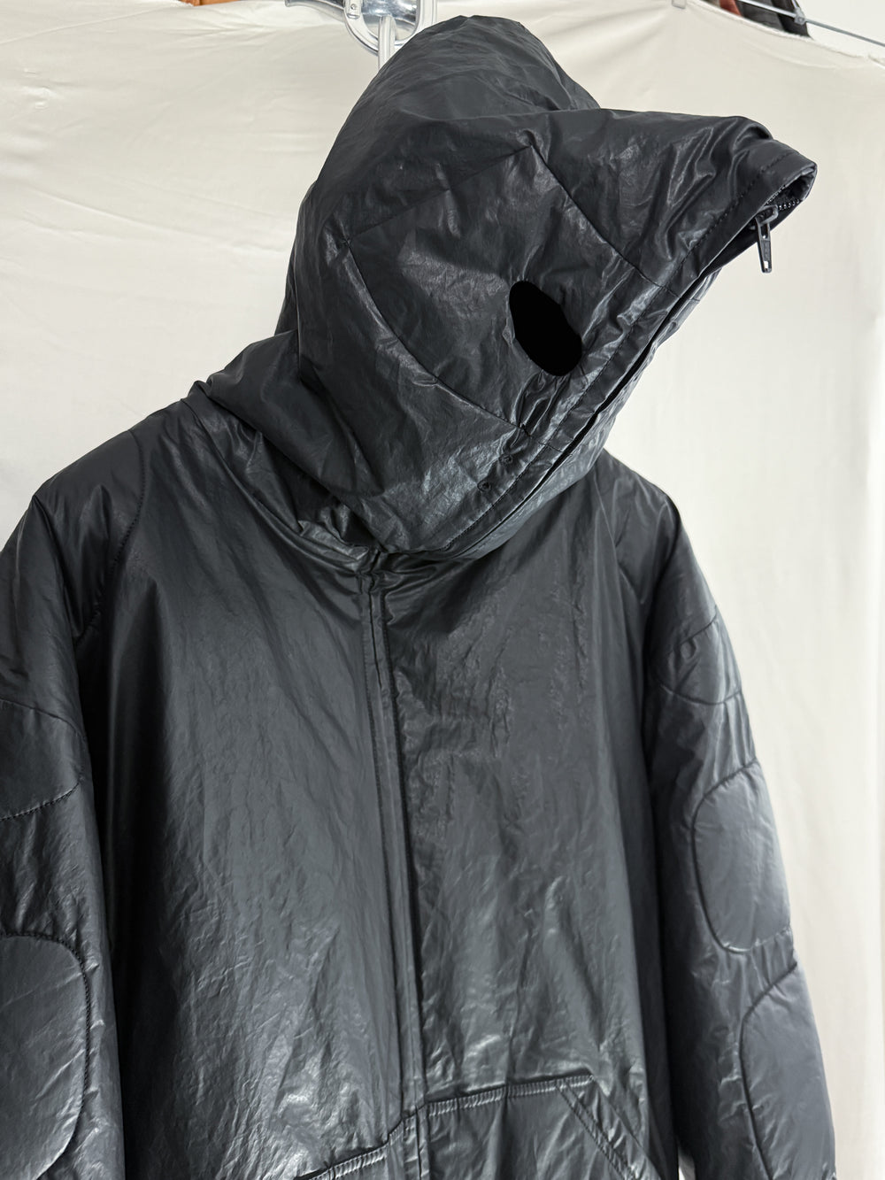 Dingyun Zhang AW25 Coated Fullzip Moto Hoodie