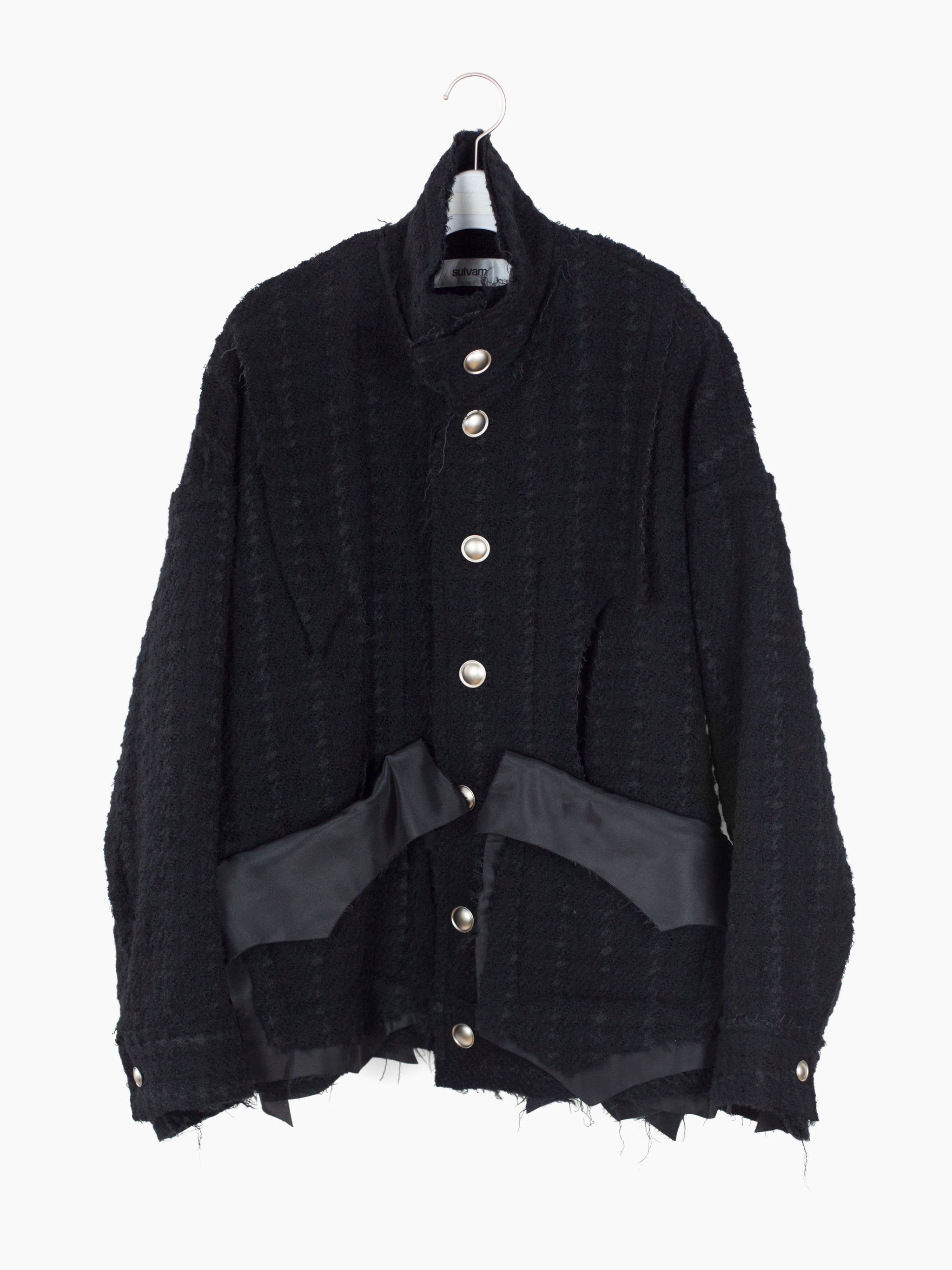 Sulvam AW23 Houndstooth Over Blouson – HUIBEN