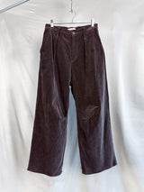 Kozaburo AW25 Wide Leg Jeans Brown Corduroy