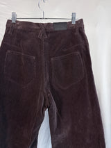 Kozaburo AW25 Wide Leg Jeans Brown Corduroy