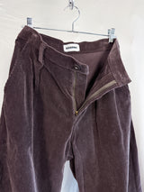 Kozaburo AW25 Wide Leg Jeans Brown Corduroy