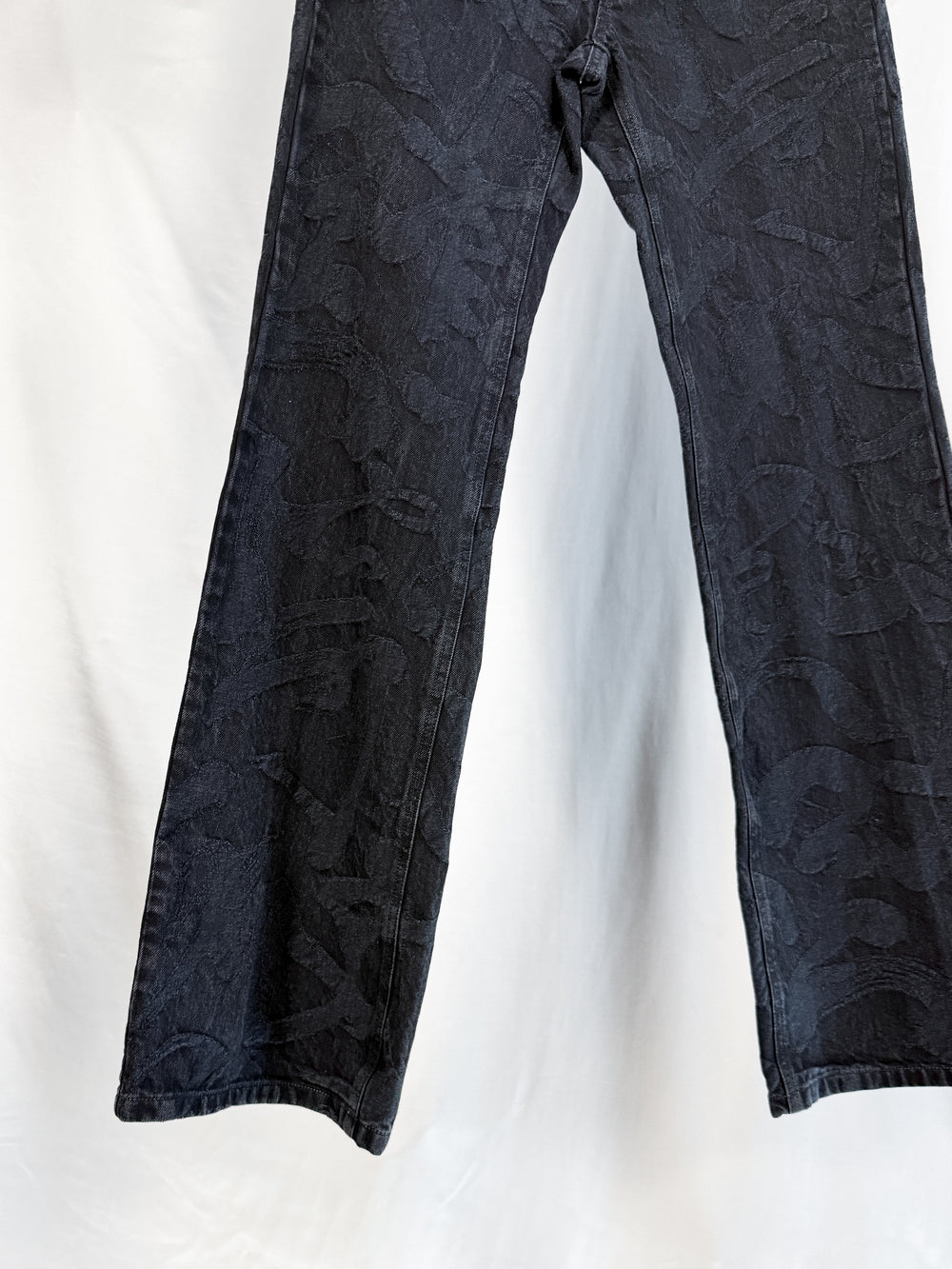 Kozaburo FW25 Dapper Jeans Black Calligracamo