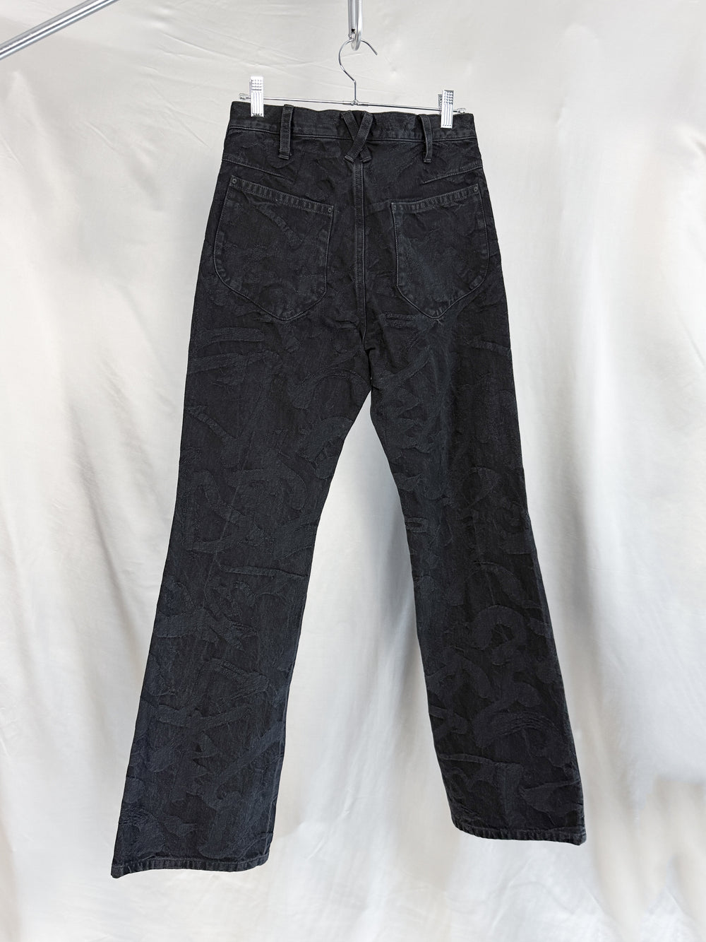 Kozaburo FW25 Dapper Jeans Black Calligracamo