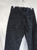 Kozaburo FW25 Dapper Jeans Black Calligracamo