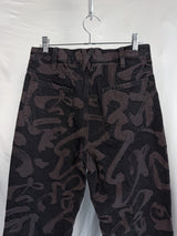 Kozaburo FW25 Dapper Jeans Brown Calligracamo