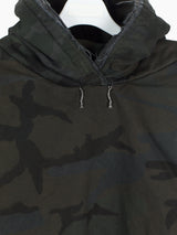 Les Six AW23 Overdyed Padded Camo Hoodie