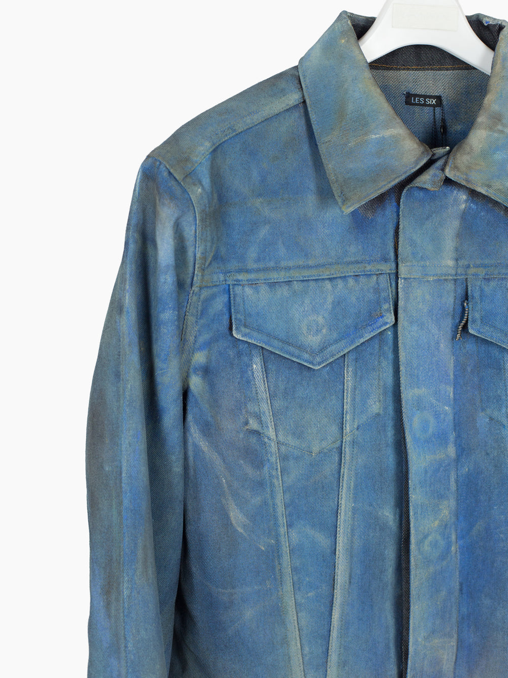 Les Six AW23 Hand Painted Wool Denim Jacket