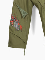 Sulvam SS24 Dragon Embroidery Cargos