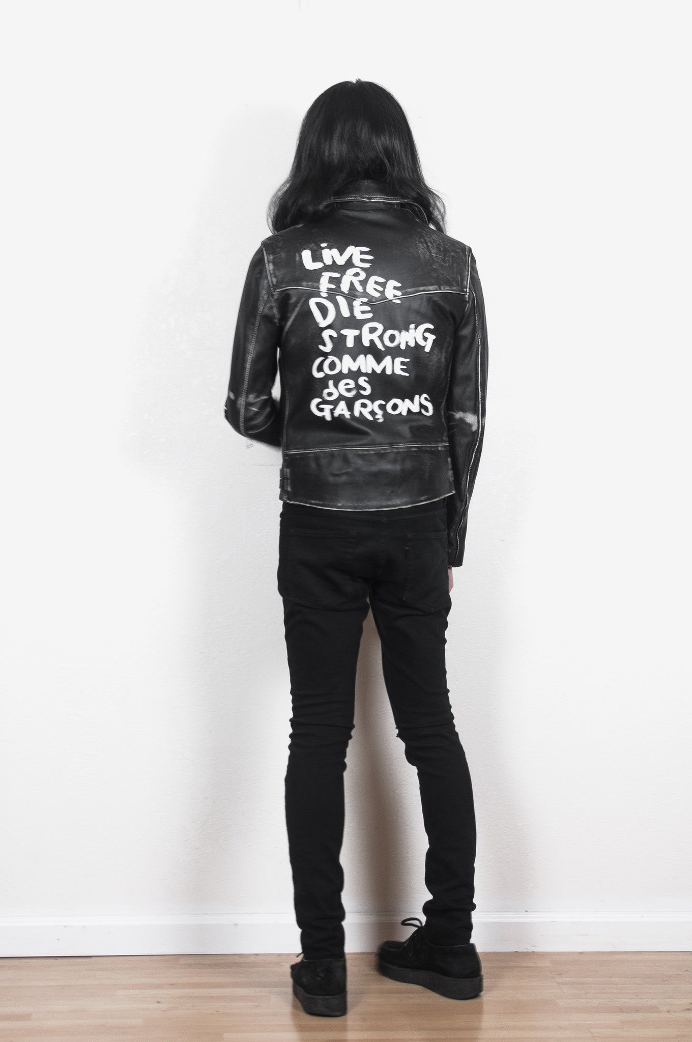 Comme des Garçons x Lewis Leathers Live Free Die Strong Lightning