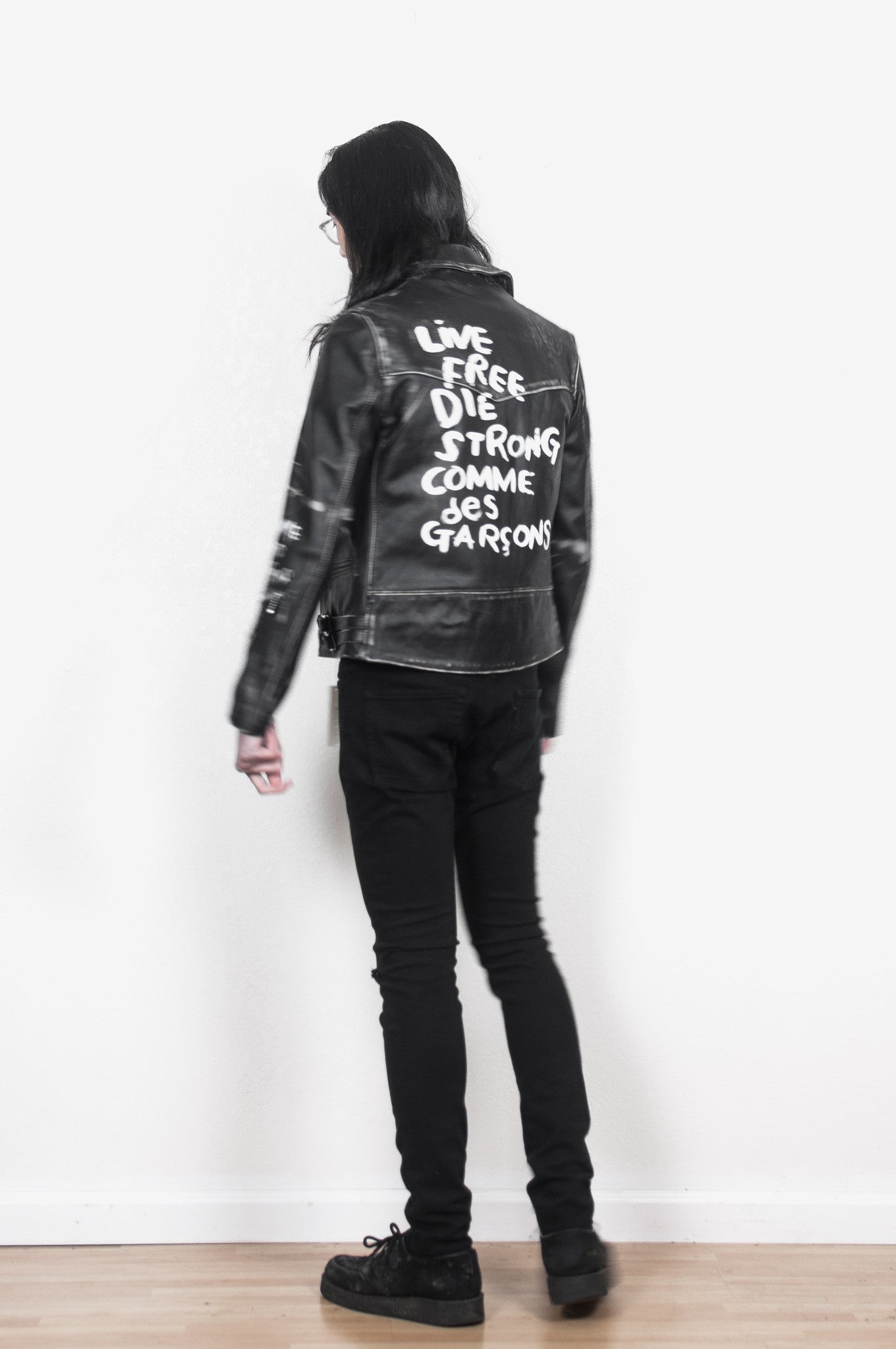 Comme des Garçons x Lewis Leathers Live Free Die Strong Lightning