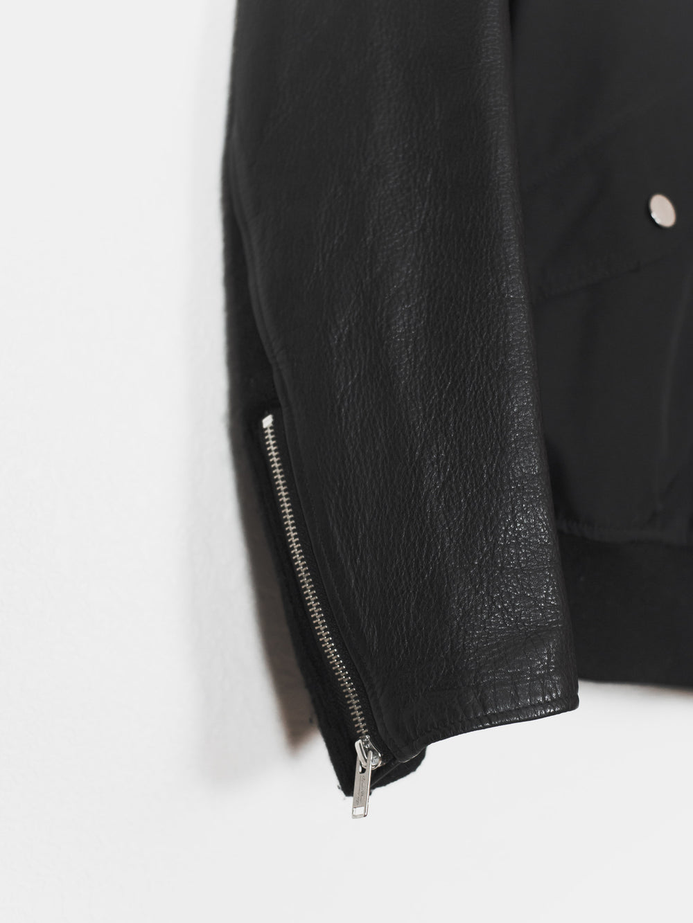 Undercover AW11 Mirror Leather Sleeve Ma-1 Bomber